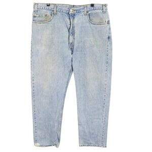 Vintage Levi's 505 Regular Fit Straight Leg Jeans Men's W40 L30 Blue Y2K Read*